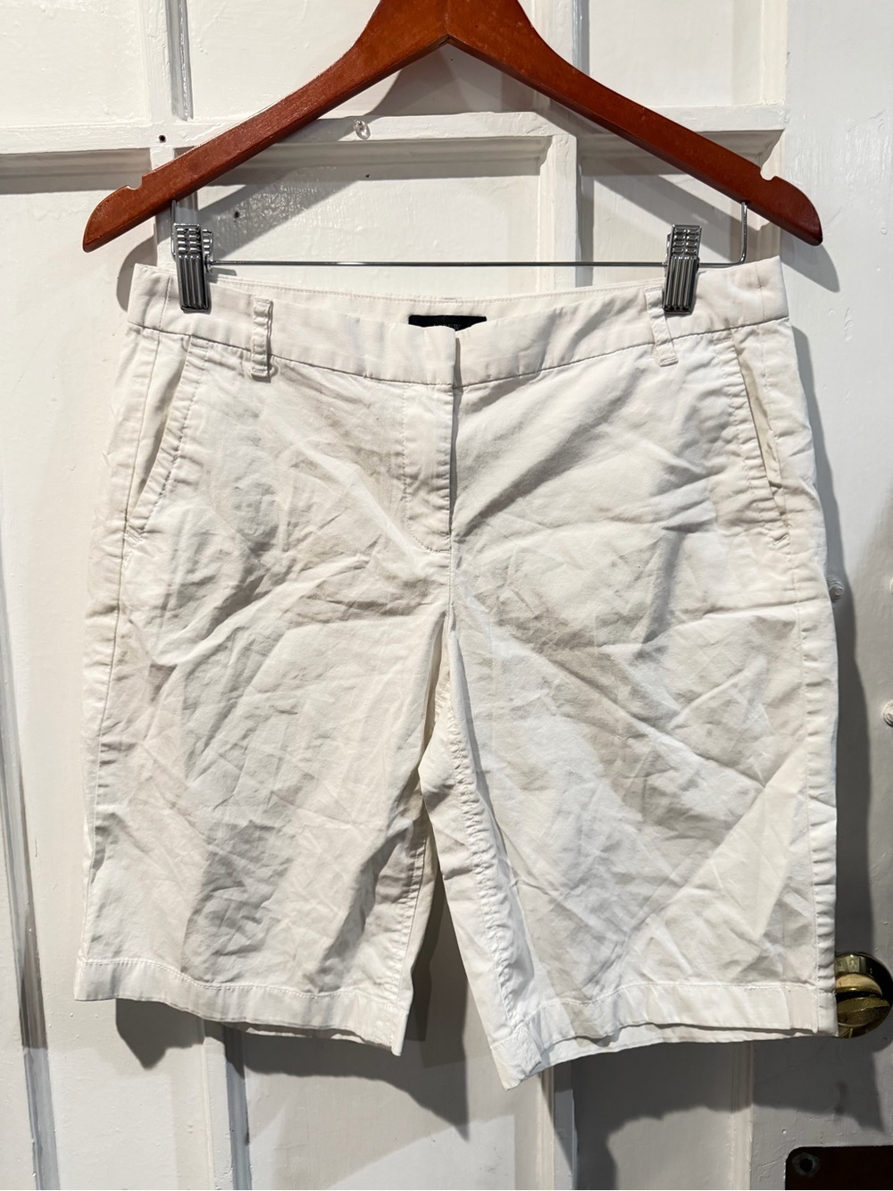 J. Crew Cream Chino Bermuda Shorts